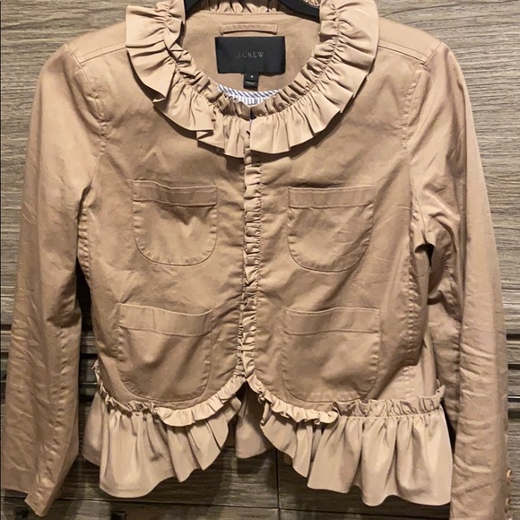 JCrew Ruffle Jacket Blazer size 4 small - Picture 3 of 11